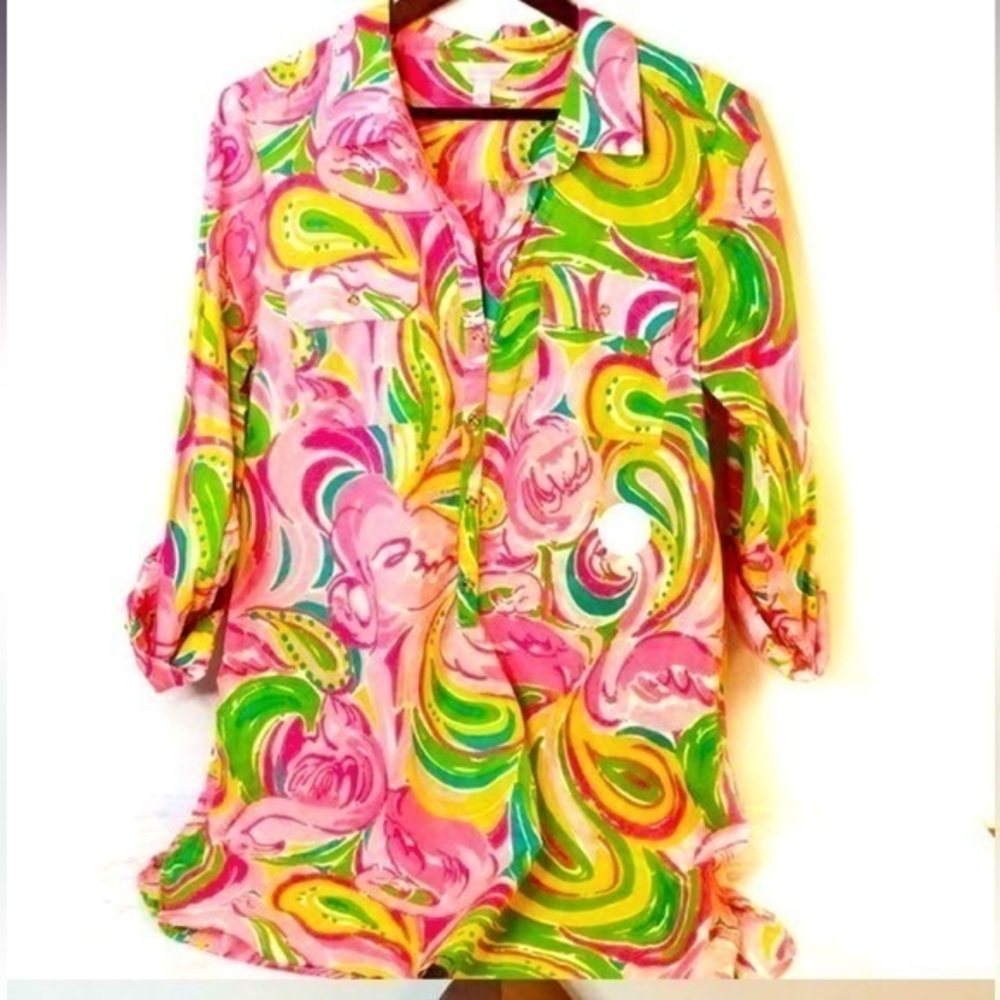 Lilly Pulitzer Captiva Tunic in All Nighter size sm.